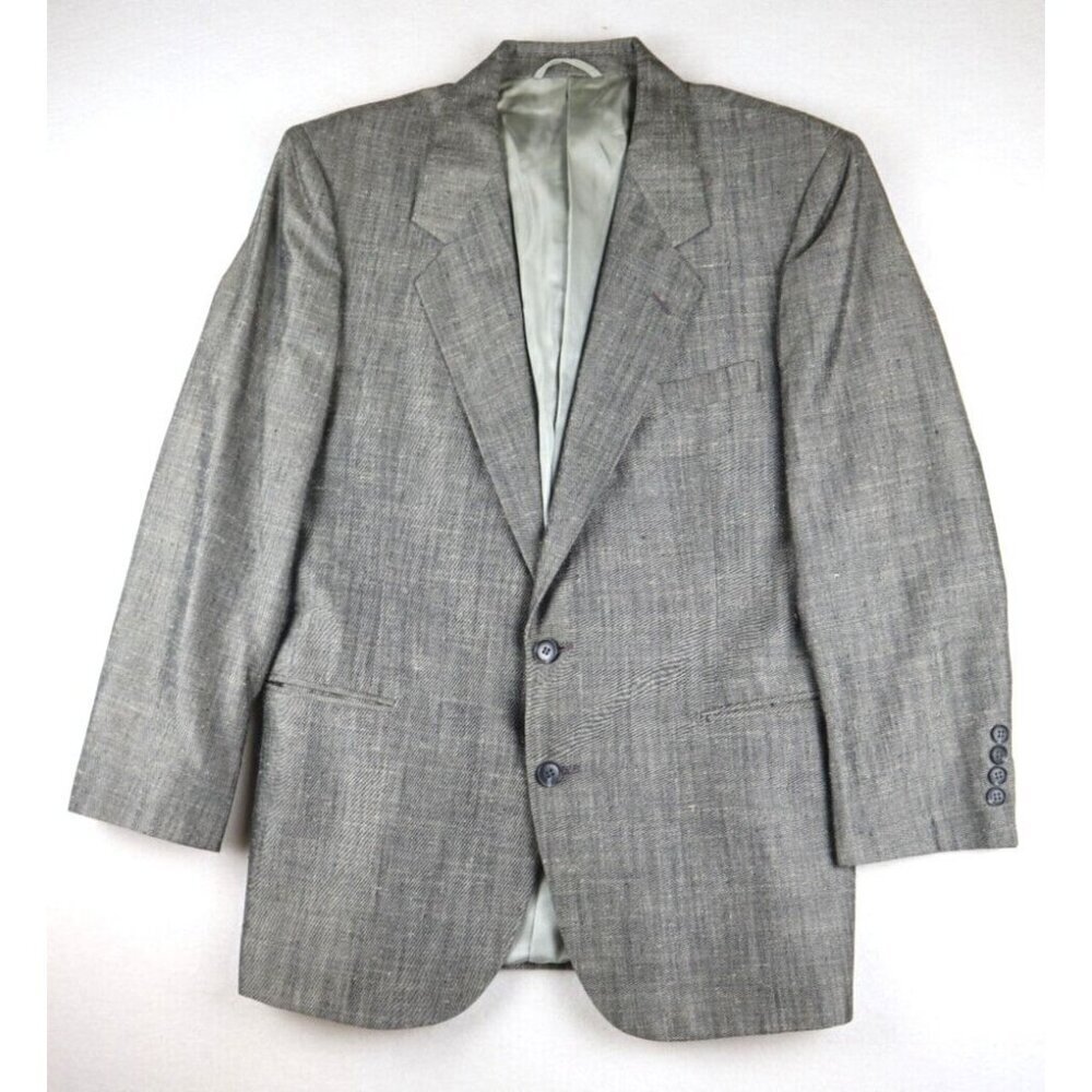 Paul St. James Men's Blazer Jacket Gray Two Butto… - image 1